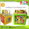 Los juguetes inteligentes de la alta calidad que juegan los granos de madera de los juguetes de la venta superior del cubo OEM para los cabritos EZ3002